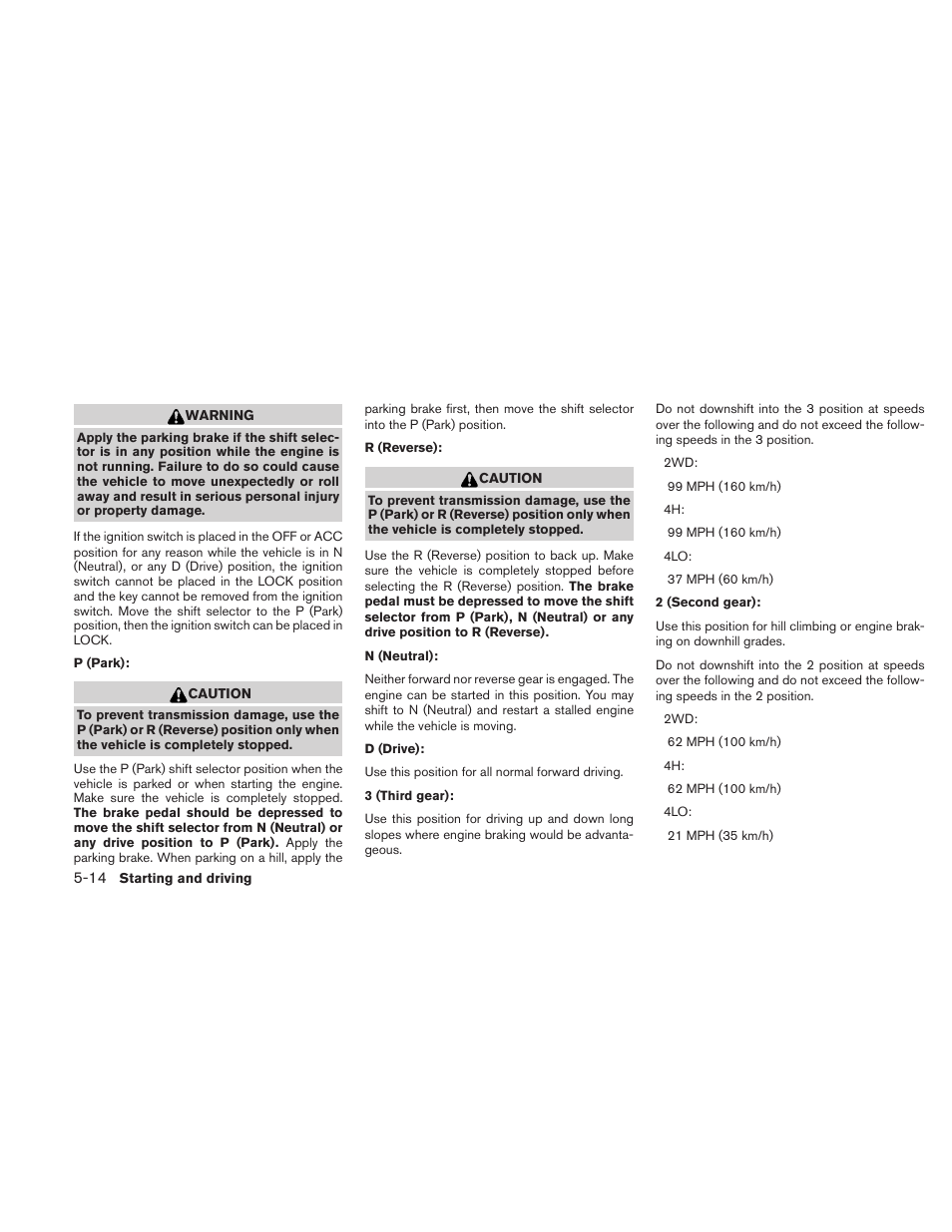 NISSAN 2010 Frontier User Manual | Page 232 / 373
