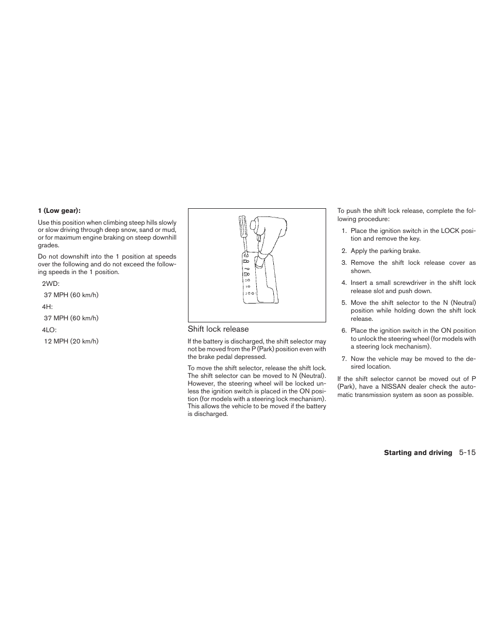 NISSAN 2010 Frontier User Manual | Page 233 / 373