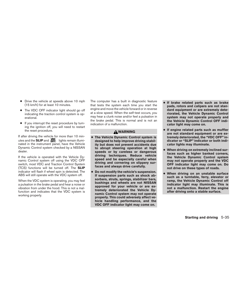 NISSAN 2010 Frontier User Manual | Page 253 / 373