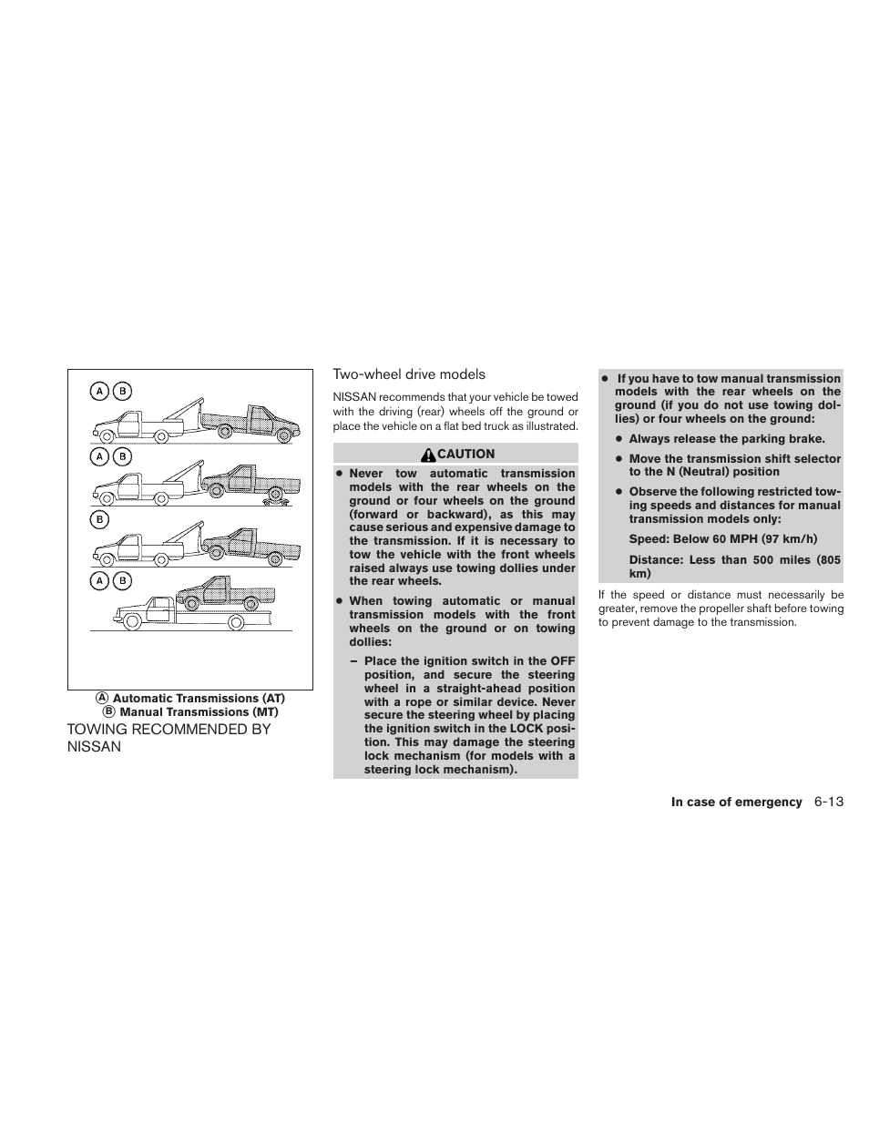 Towing recommended by nissan -13 | NISSAN 2010 Frontier User Manual | Page 271 / 373