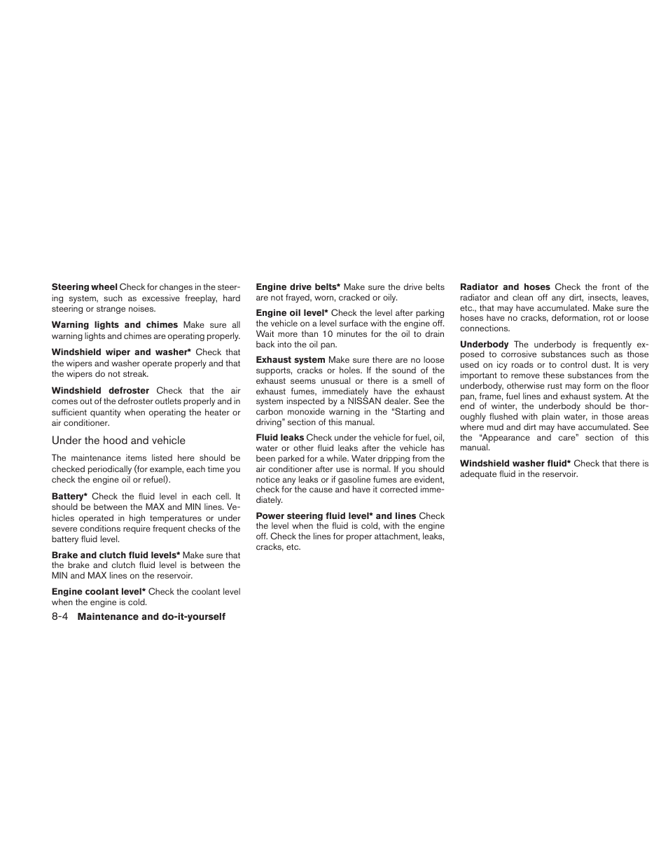 NISSAN 2010 Frontier User Manual | Page 284 / 373