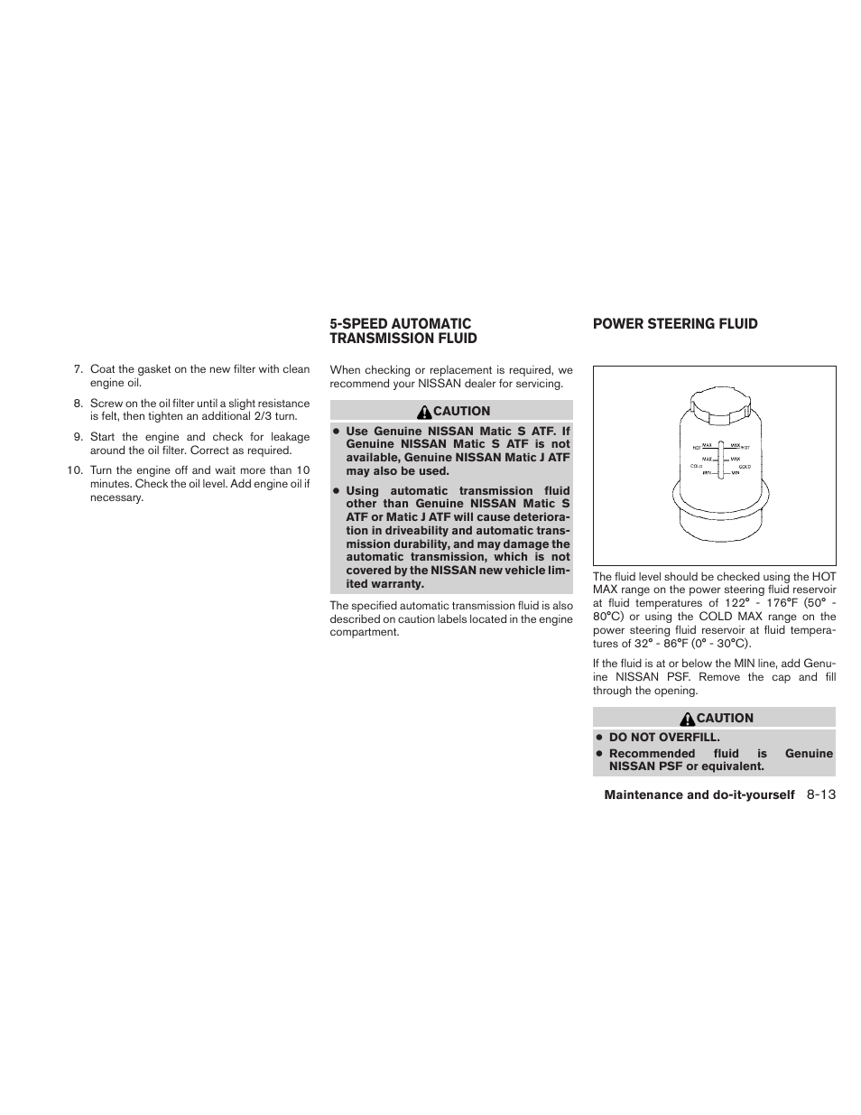 NISSAN 2010 Frontier User Manual | Page 293 / 373