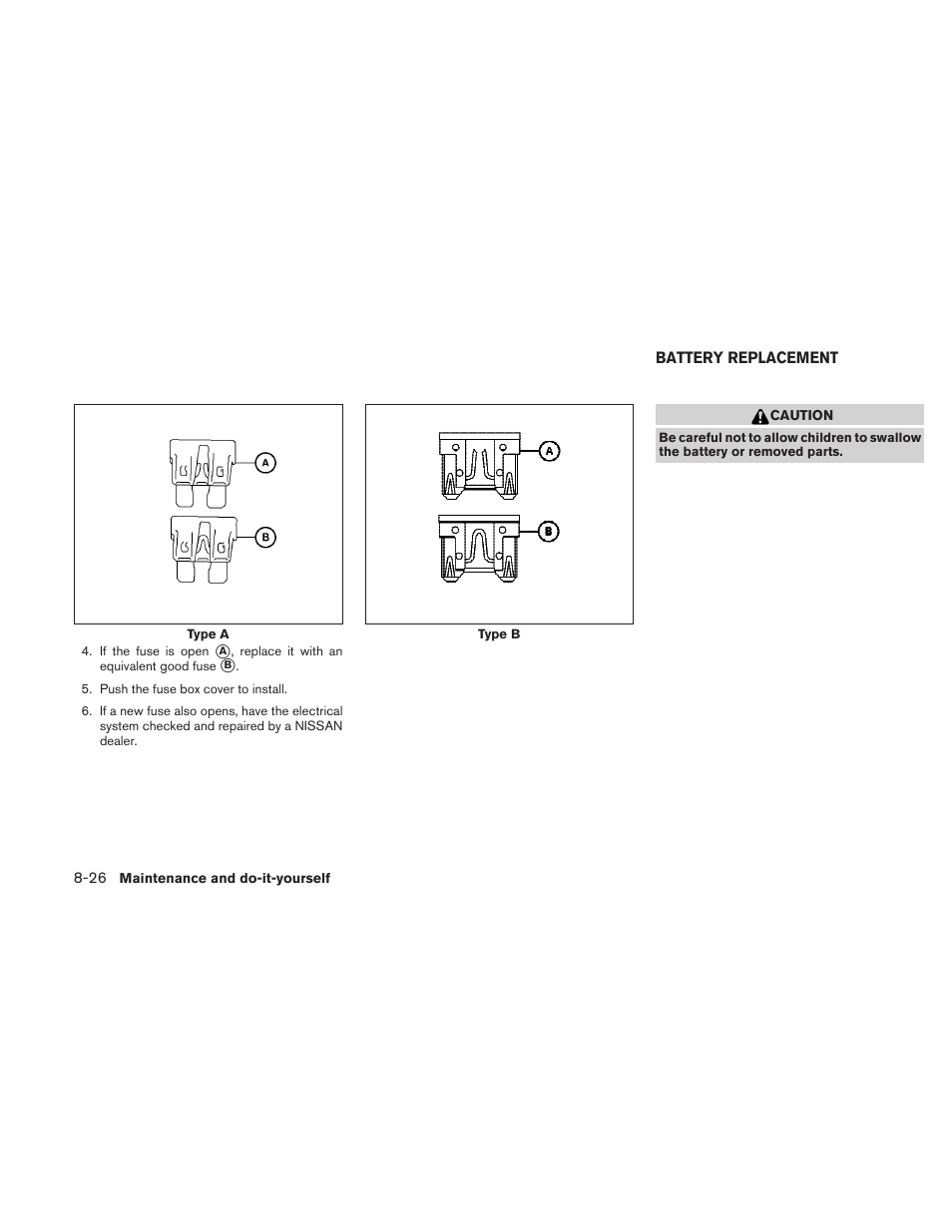 Battery replacement -26 | NISSAN 2010 Frontier User Manual | Page 306 / 373