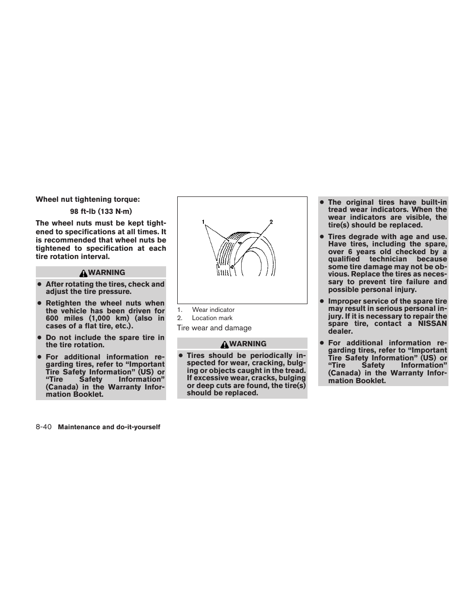 NISSAN 2010 Frontier User Manual | Page 320 / 373