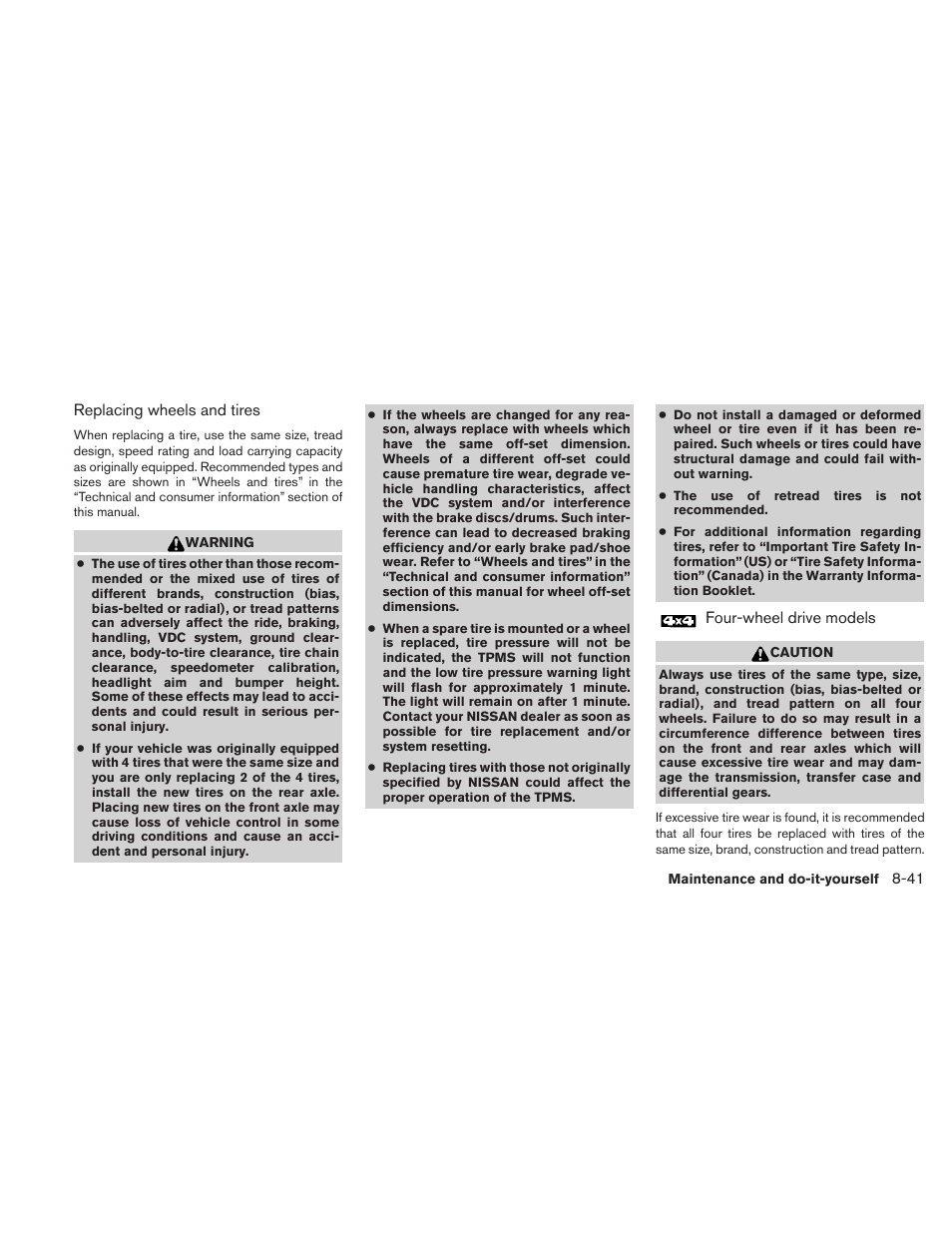 NISSAN 2010 Frontier User Manual | Page 321 / 373