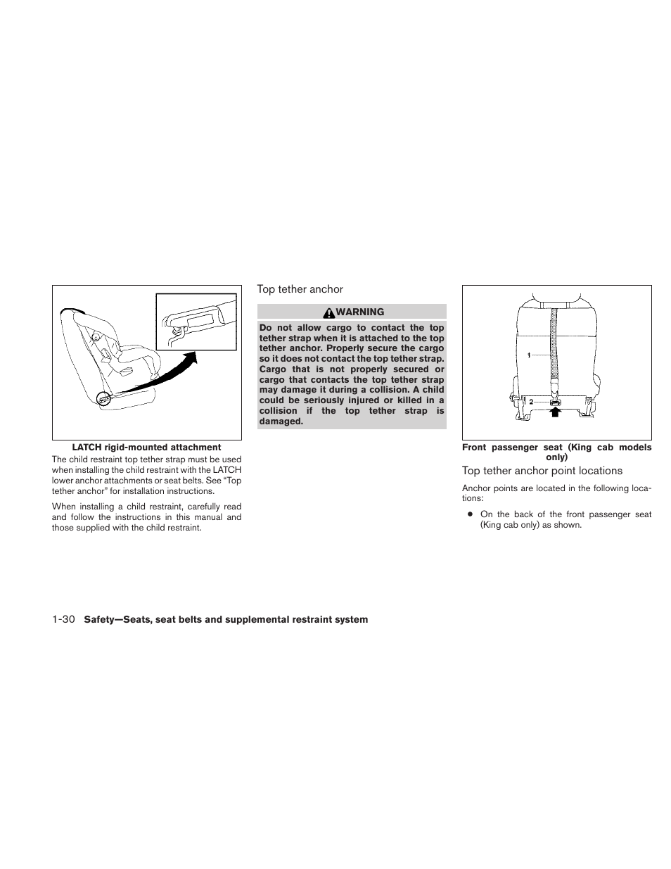 NISSAN 2010 Frontier User Manual | Page 48 / 373