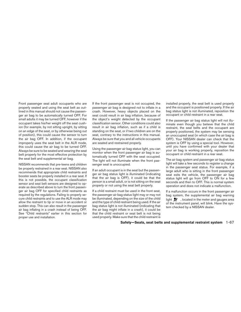 NISSAN 2010 Frontier User Manual | Page 85 / 373