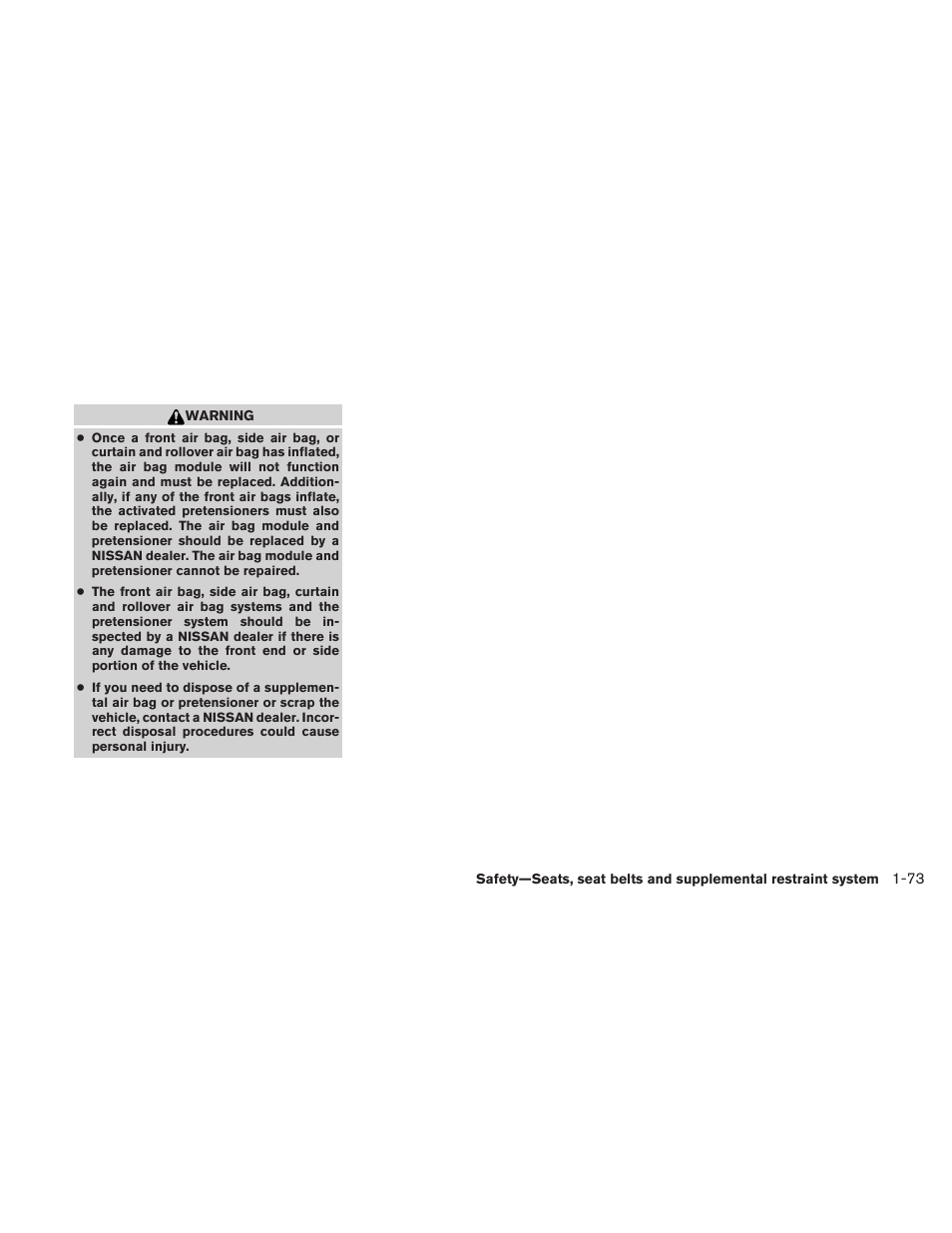 NISSAN 2010 Frontier User Manual | Page 91 / 373