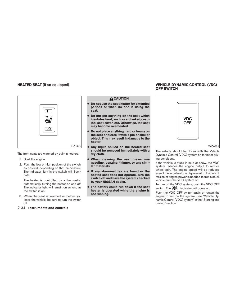 NISSAN 2010 Altima User Manual | Page 111 / 438