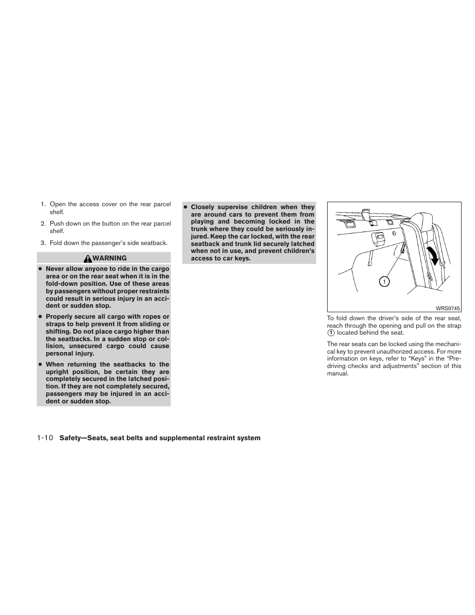 NISSAN 2010 Altima User Manual | Page 29 / 438