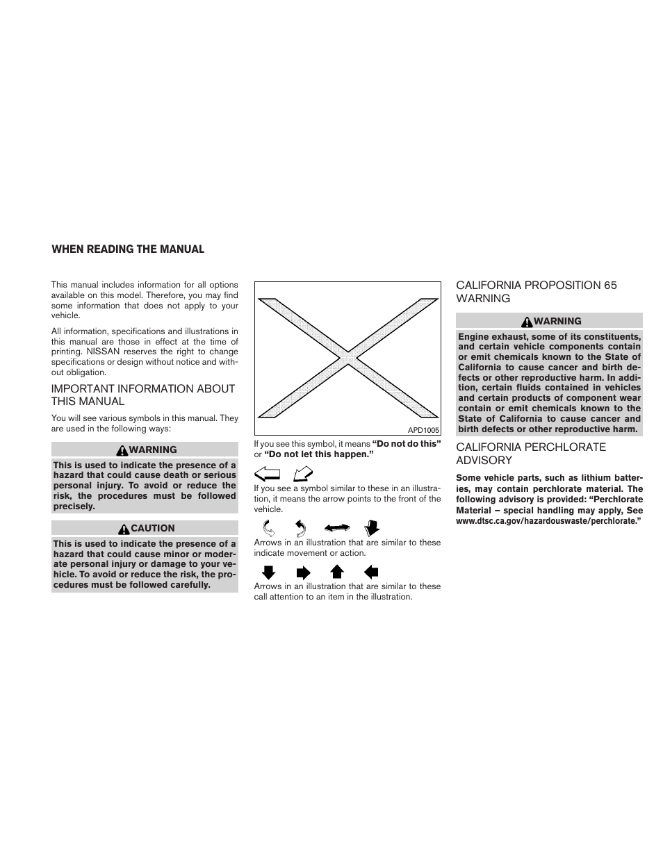 NISSAN 2010 Altima User Manual | Page 3 / 438