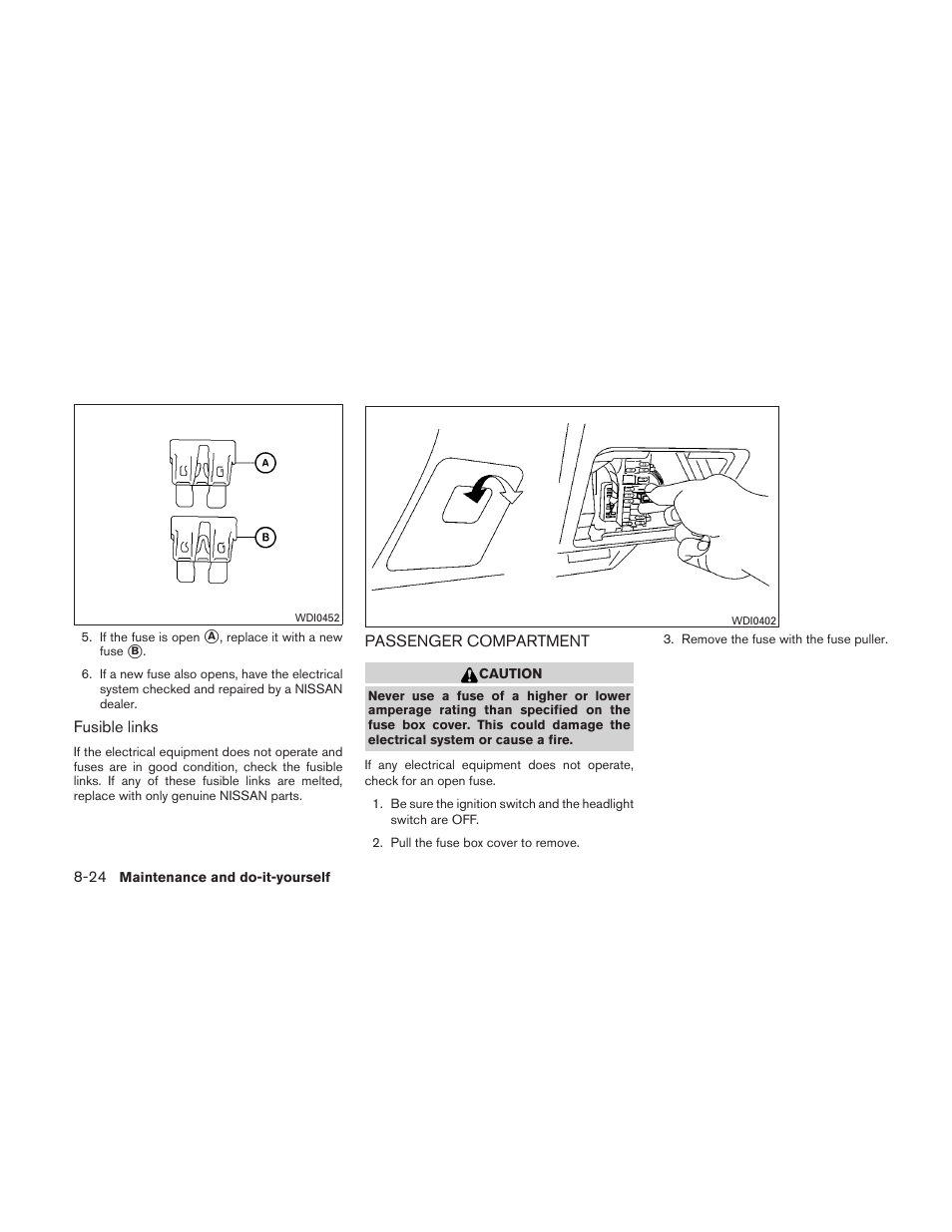 Passenger compartment -24 | NISSAN 2010 Altima User Manual | Page 377 / 438