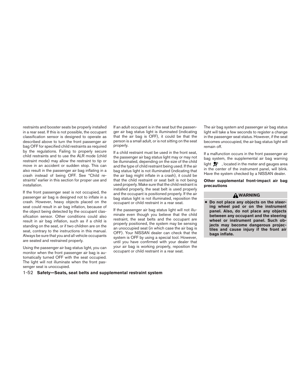 NISSAN 2010 Altima User Manual | Page 71 / 438