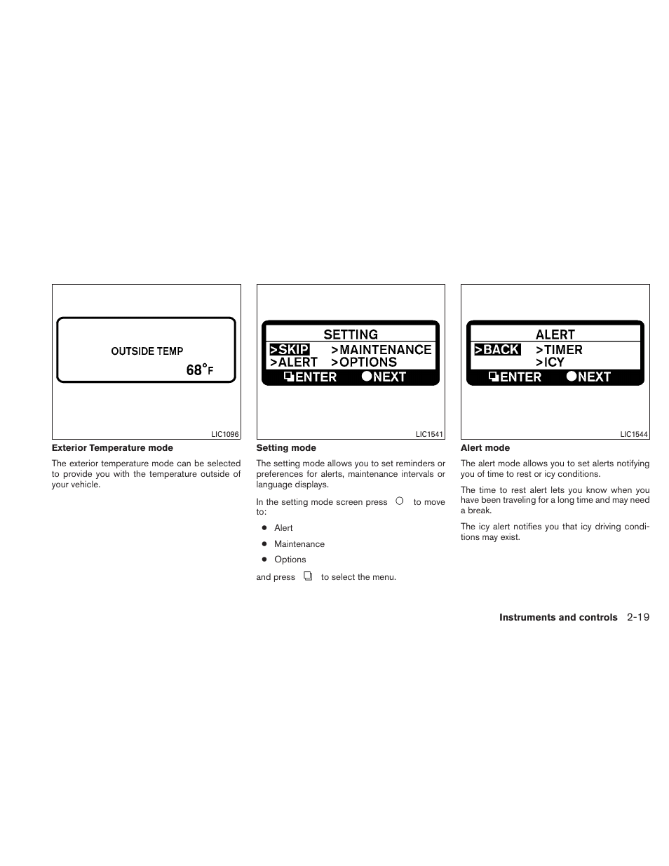 NISSAN 2010 Altima User Manual | Page 96 / 438