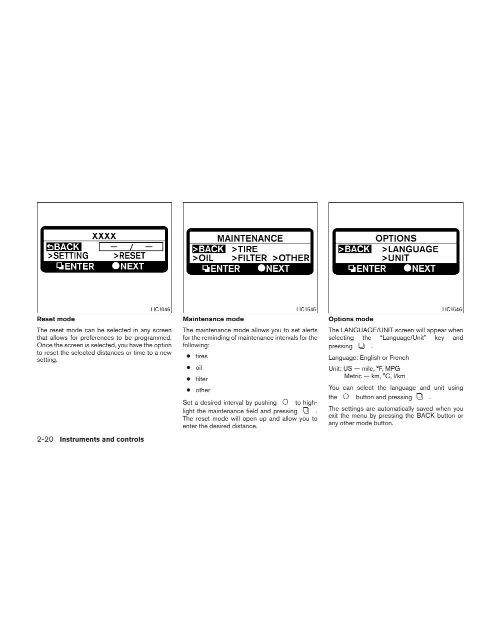 NISSAN 2010 Altima User Manual | Page 97 / 438