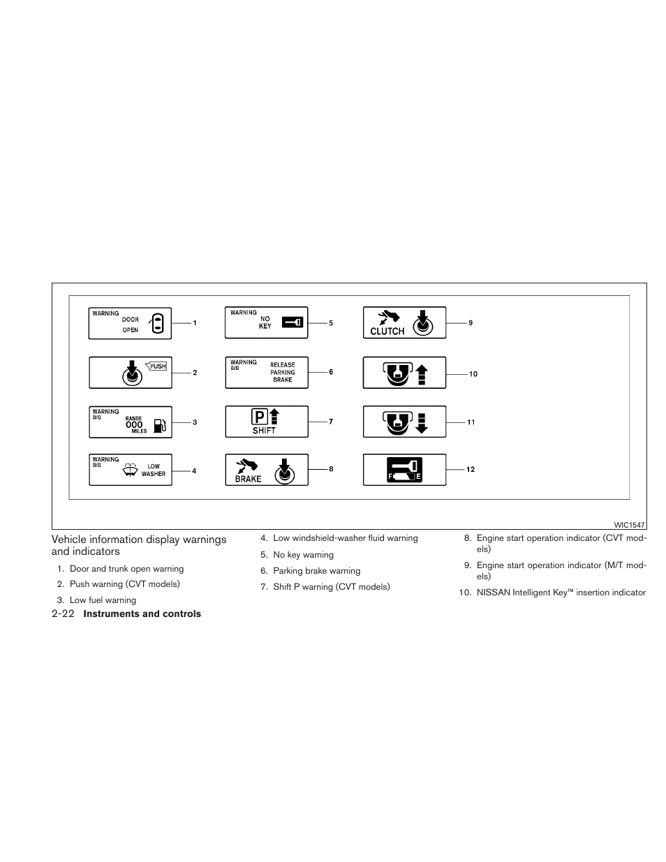 NISSAN 2010 Altima User Manual | Page 99 / 438