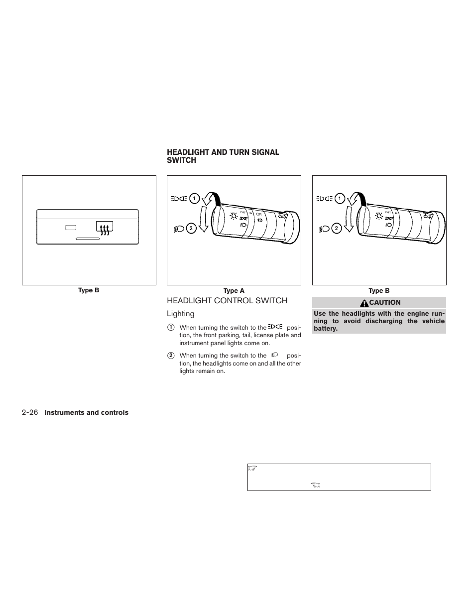 Headlight and turn signal switch -26, Headlight control switch -26 | NISSAN 2009 Xterra User Manual | Page 102 / 336