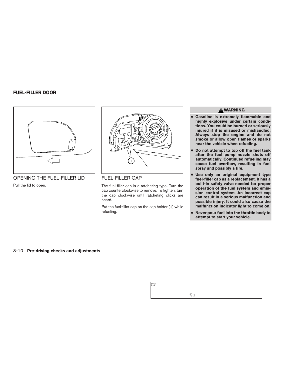 Fuel-filler door -10 | NISSAN 2009 Xterra User Manual | Page 134 / 336