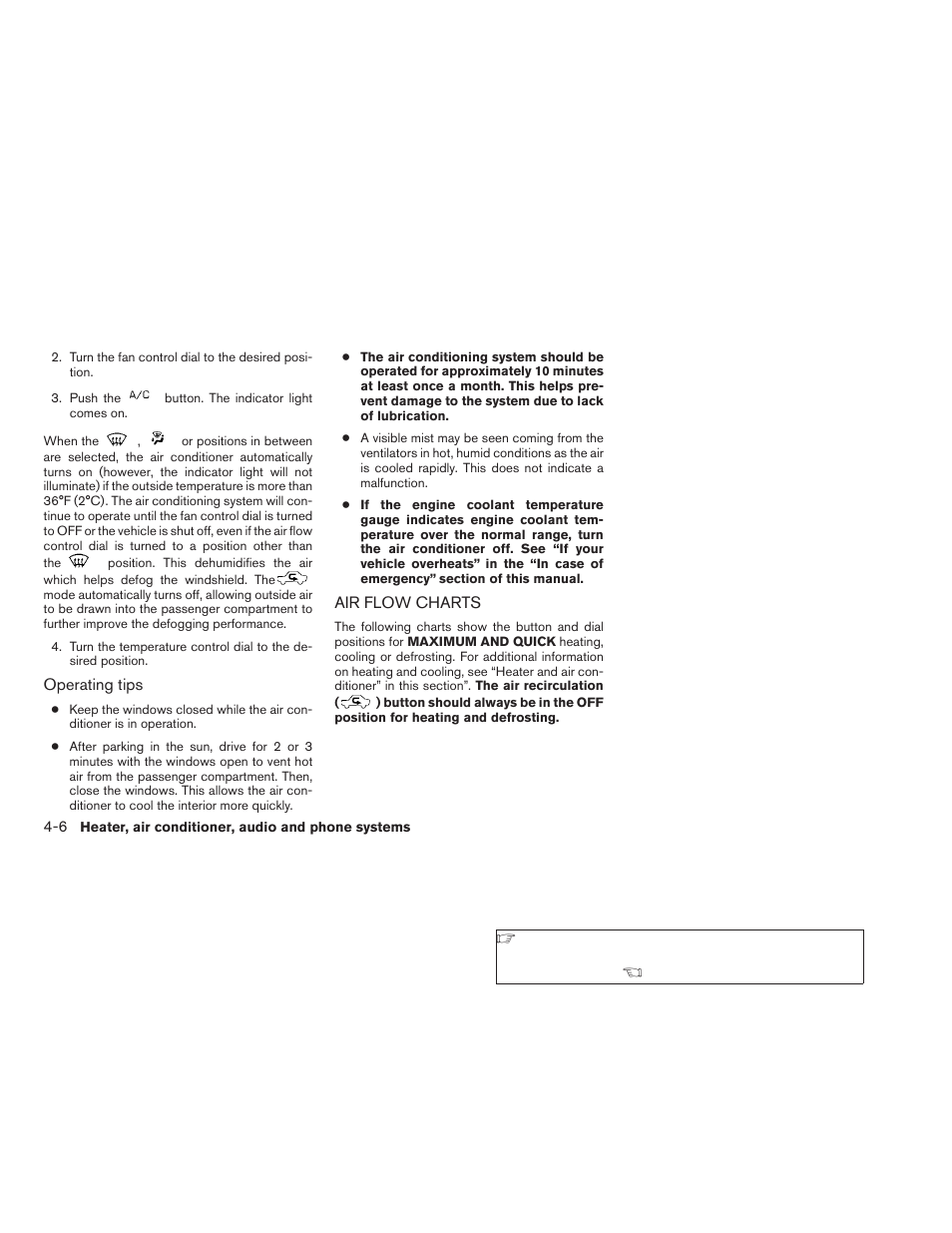 Air flow charts -6 | NISSAN 2009 Xterra User Manual | Page 144 / 336