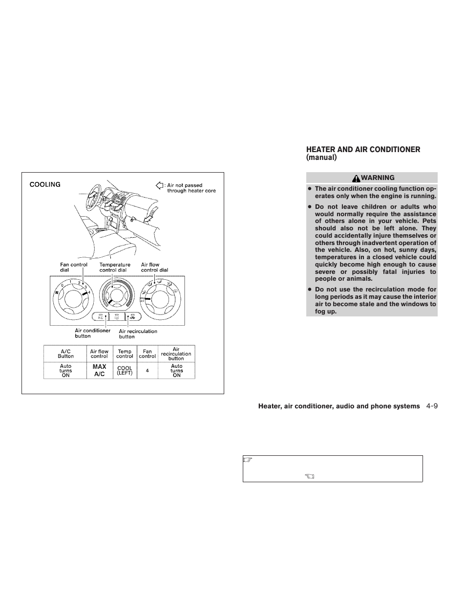 Heater and air conditioner (manual) -9 | NISSAN 2009 Xterra User Manual | Page 147 / 336