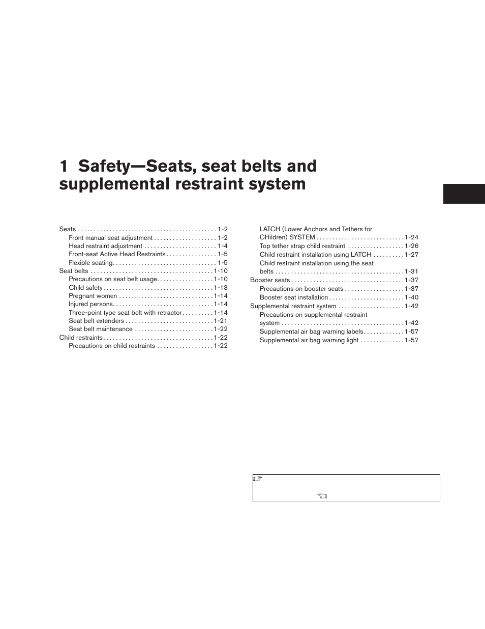 NISSAN 2009 Xterra User Manual | Page 17 / 336