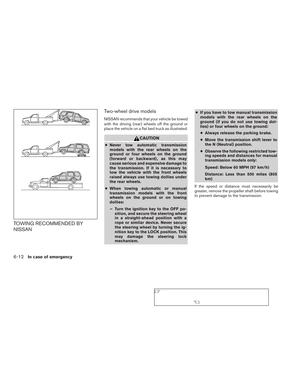 Towing recommended by nissan -12 | NISSAN 2009 Xterra User Manual | Page 244 / 336