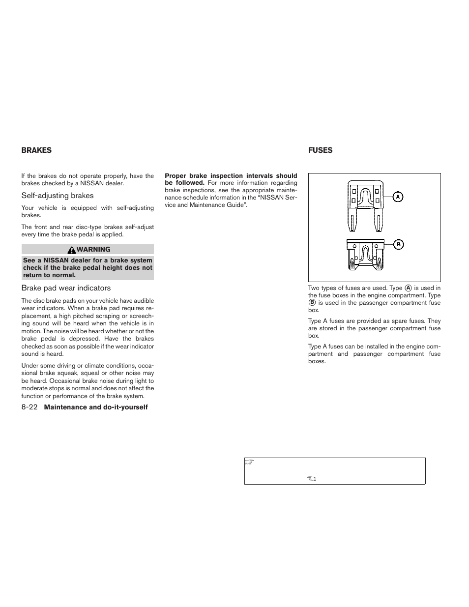 Brakes -22 fuses -22 | NISSAN 2009 Xterra User Manual | Page 274 / 336