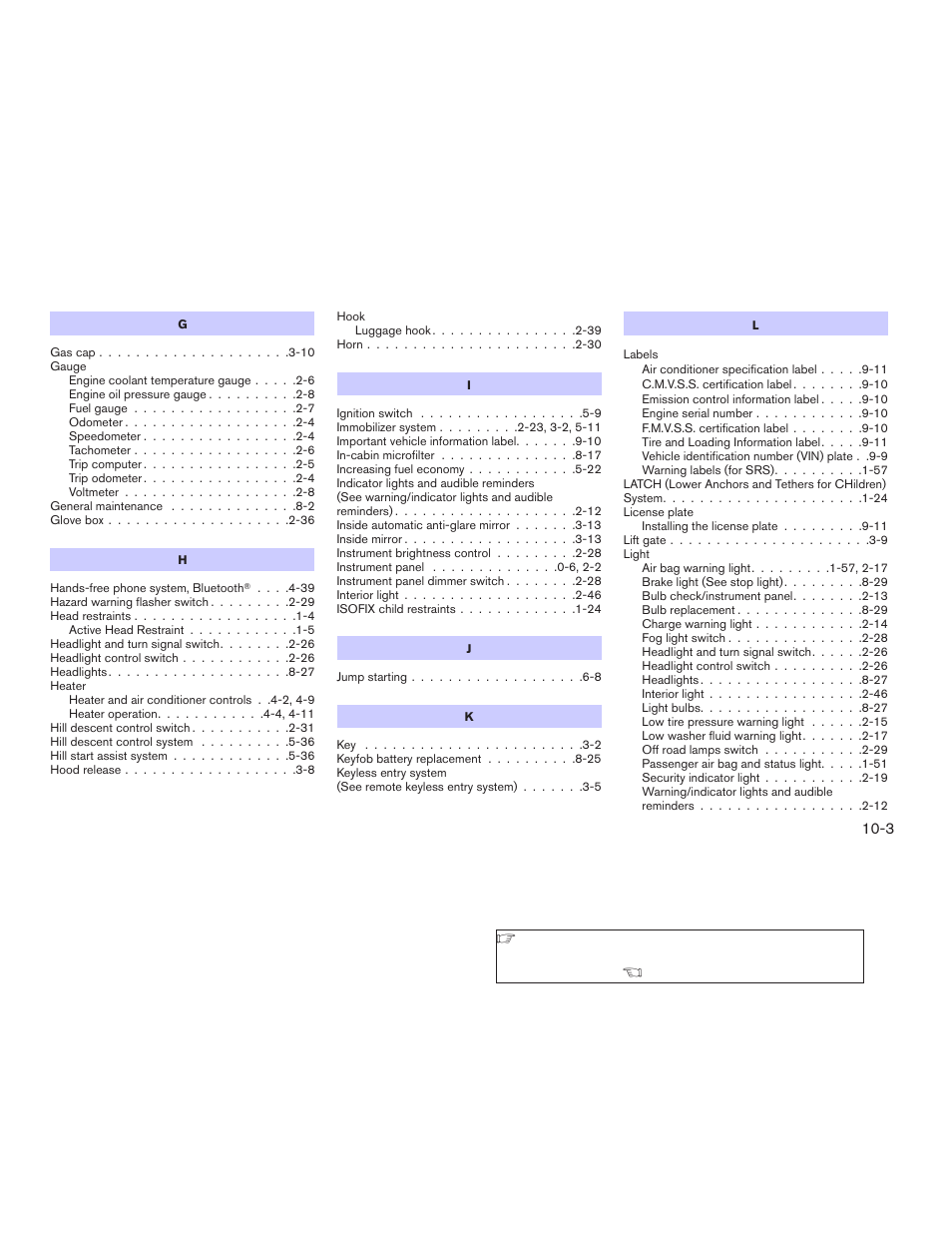 NISSAN 2009 Xterra User Manual | Page 331 / 336