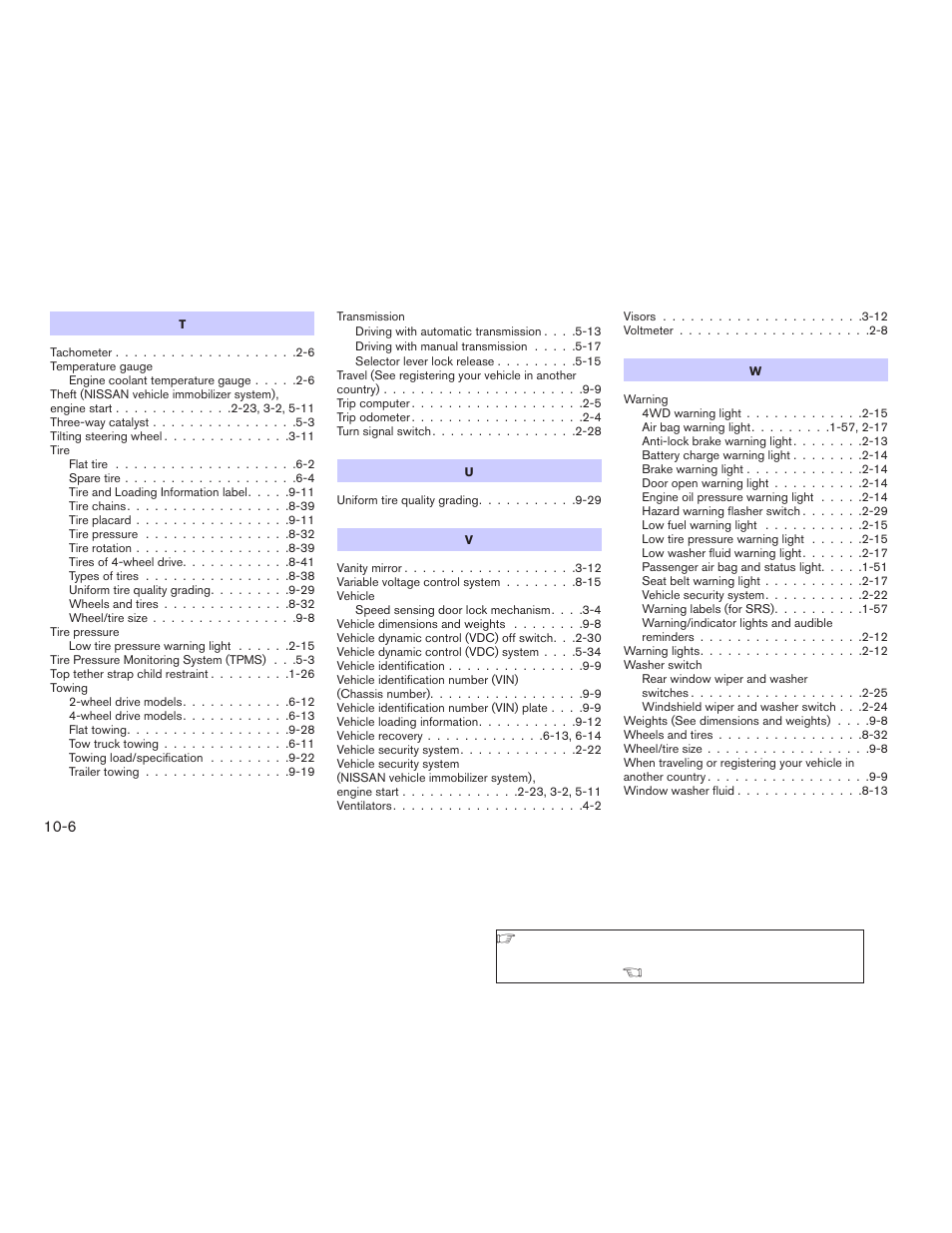 NISSAN 2009 Xterra User Manual | Page 334 / 336