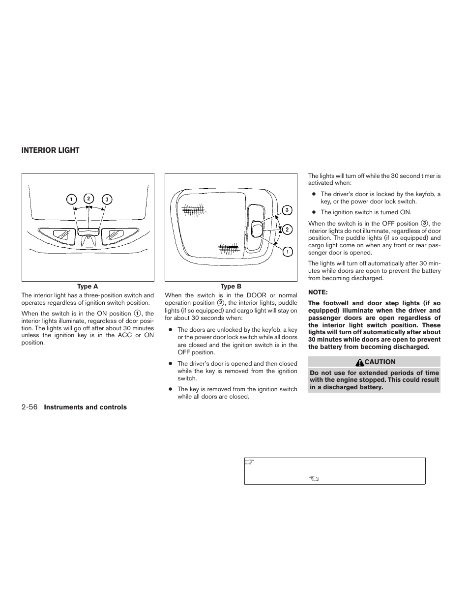 Interior light -56 | NISSAN 2009 Titan User Manual | Page 134 / 408