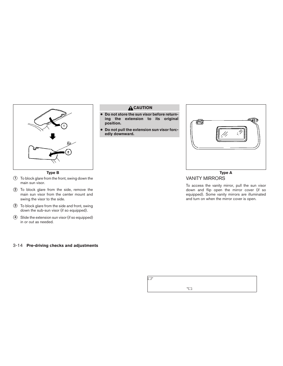 Vanity mirrors -14 | NISSAN 2009 Titan User Manual | Page 154 / 408