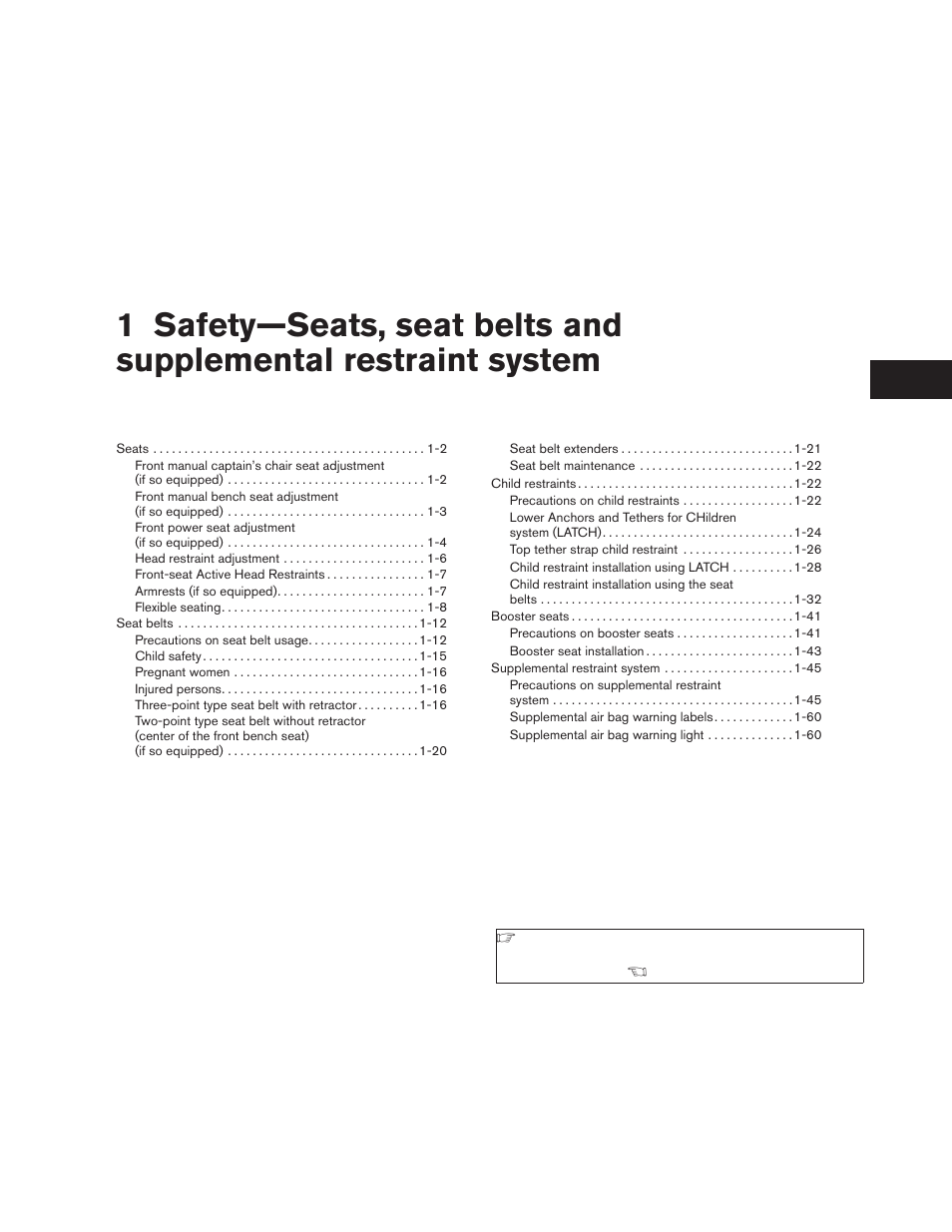 NISSAN 2009 Titan User Manual | Page 17 / 408