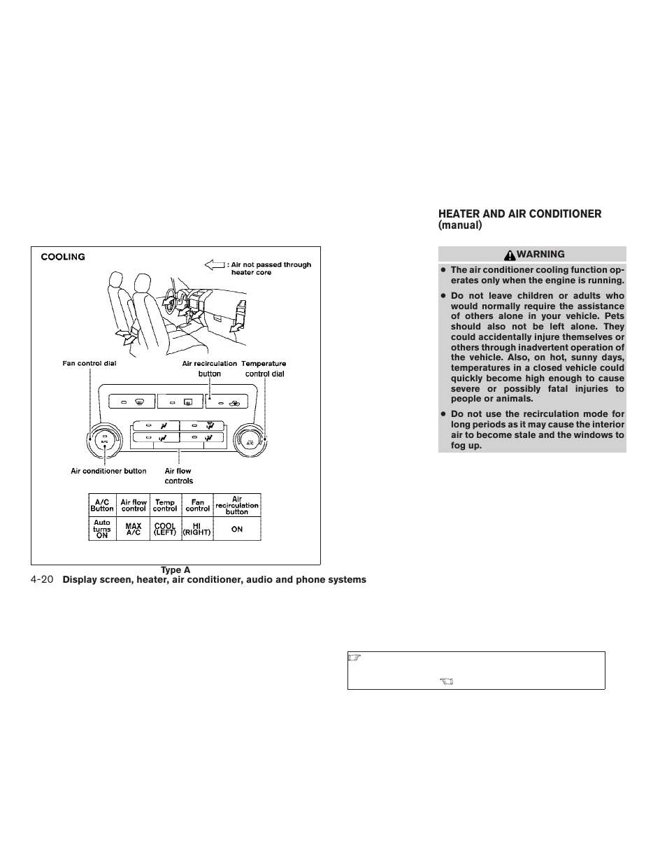 Heater and air conditioner (manual) -20 | NISSAN 2009 Titan User Manual | Page 186 / 408