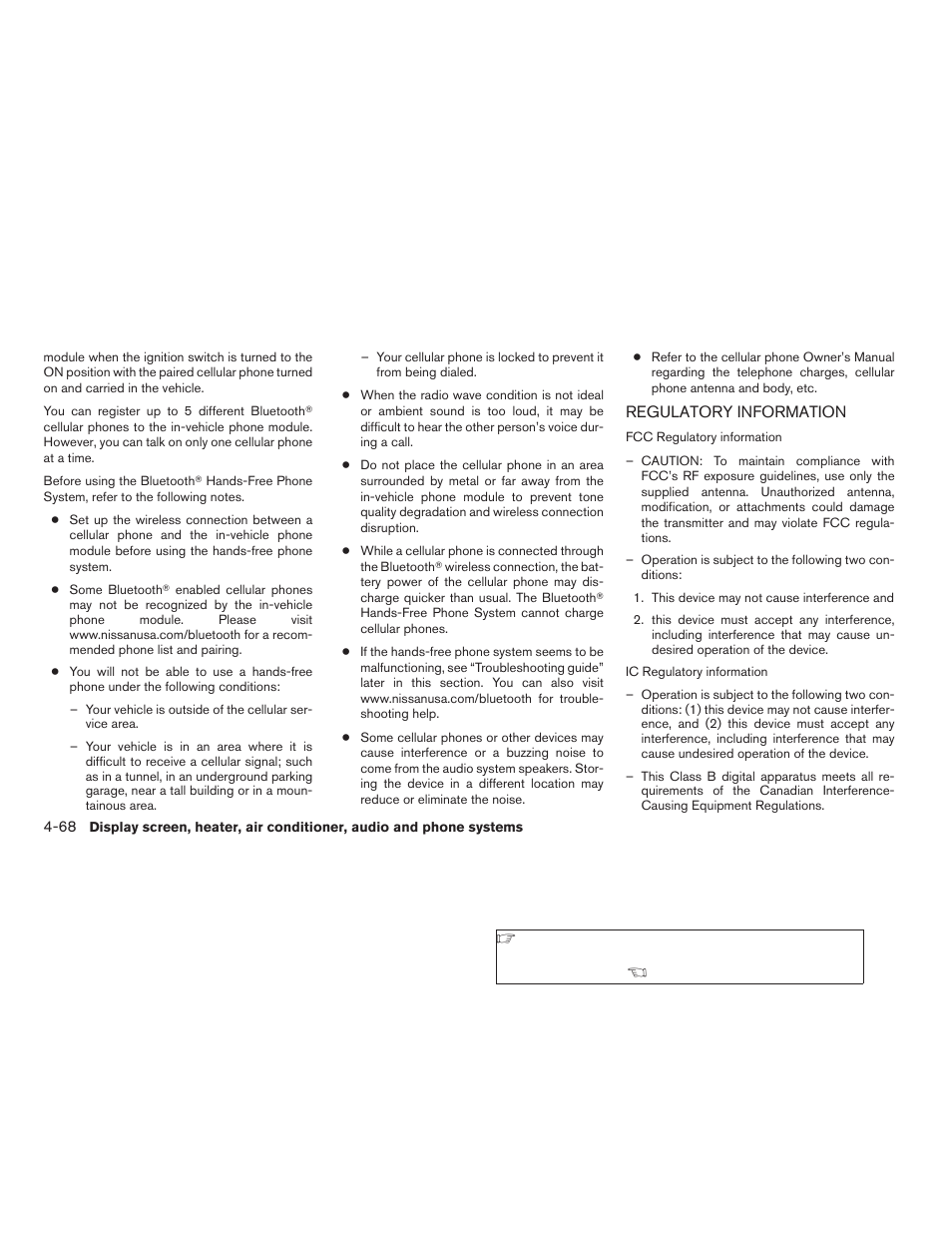 Regulatory information -68 | NISSAN 2009 Titan User Manual | Page 234 / 408