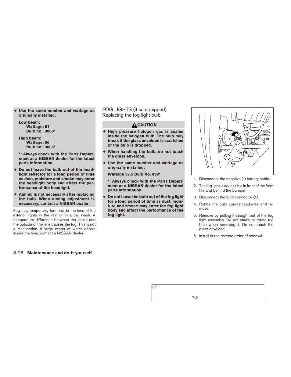 Fog lights (if so equipped) -26 | NISSAN 2009 Titan User Manual | Page 330 / 408