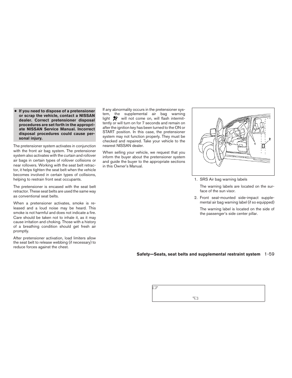 NISSAN 2009 Titan User Manual | Page 75 / 408
