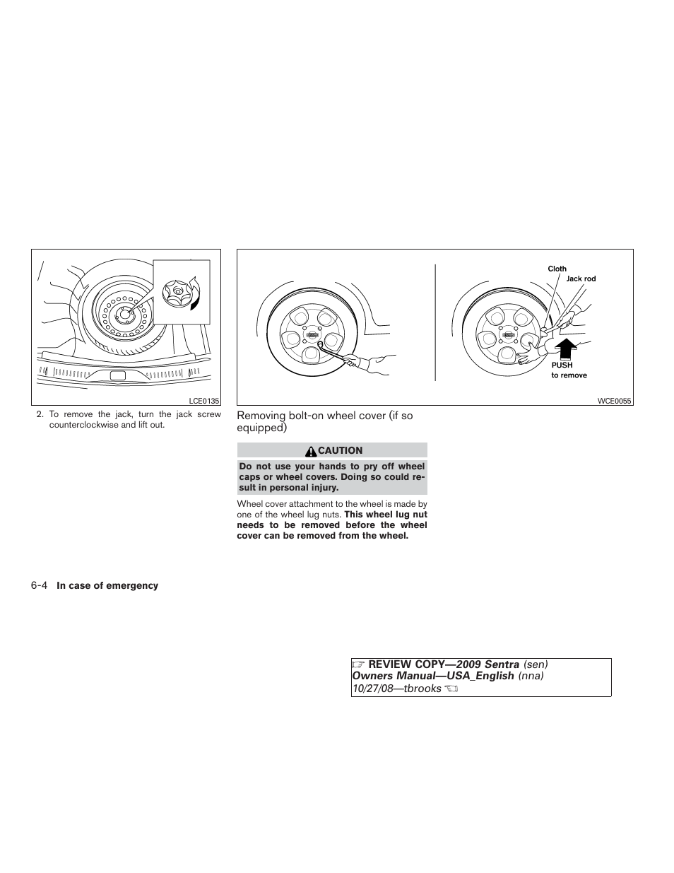 NISSAN 2009 Sentra User Manual | Page 228 / 326