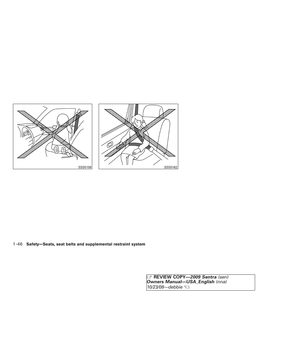 NISSAN 2009 Sentra User Manual | Page 62 / 326
