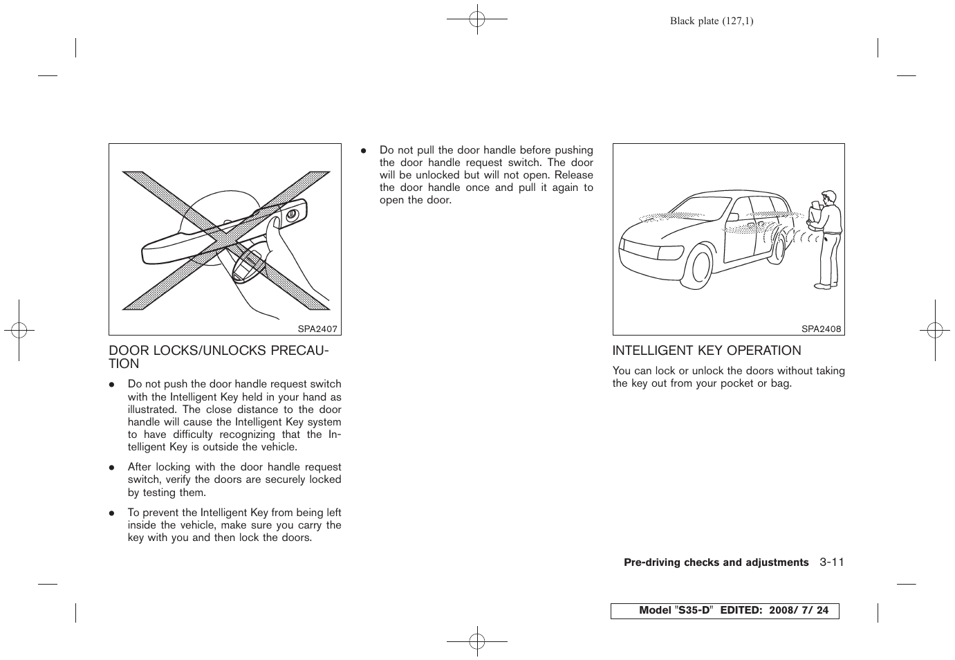 NISSAN 2009 Rogue User Manual | Page 129 / 316