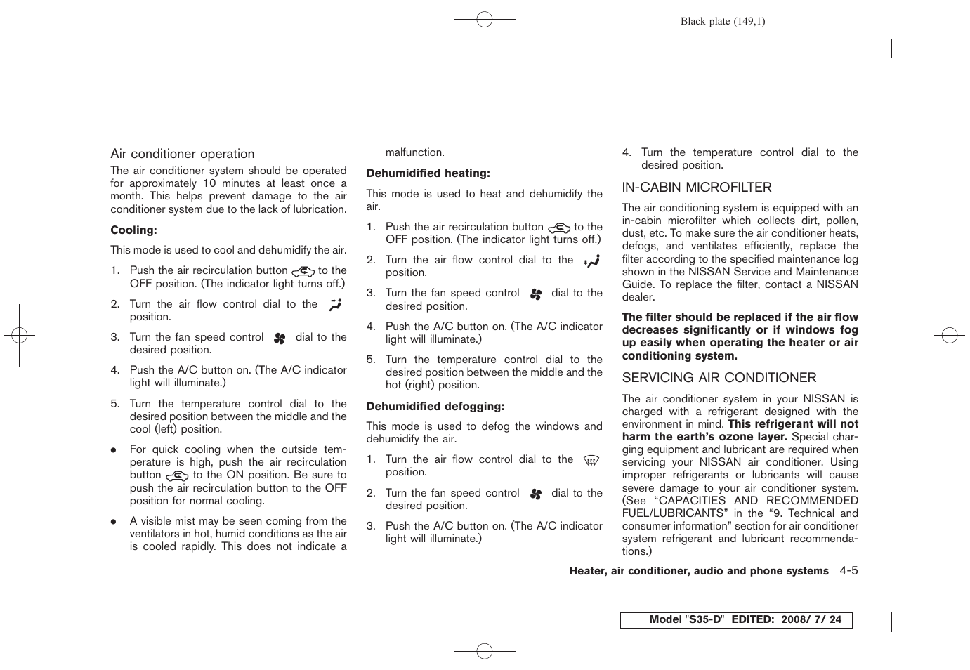 NISSAN 2009 Rogue User Manual | Page 151 / 316