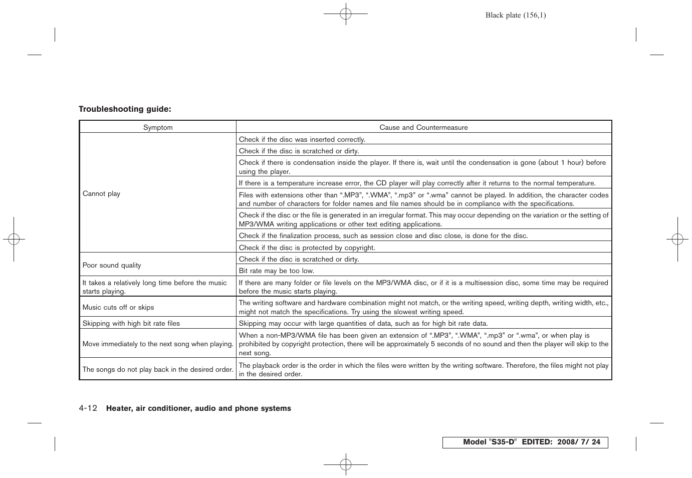NISSAN 2009 Rogue User Manual | Page 158 / 316