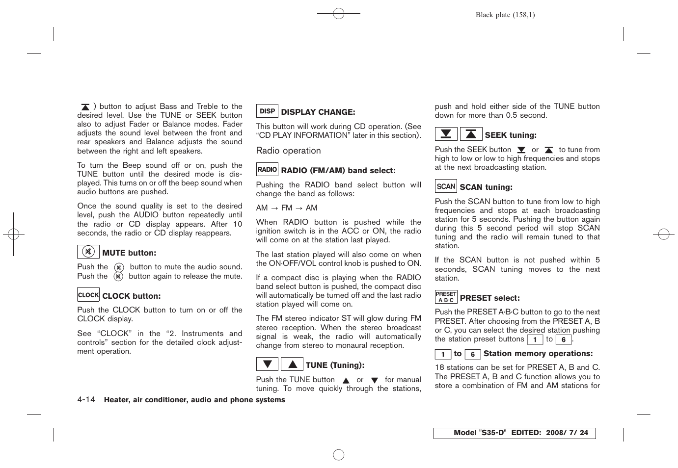 NISSAN 2009 Rogue User Manual | Page 160 / 316