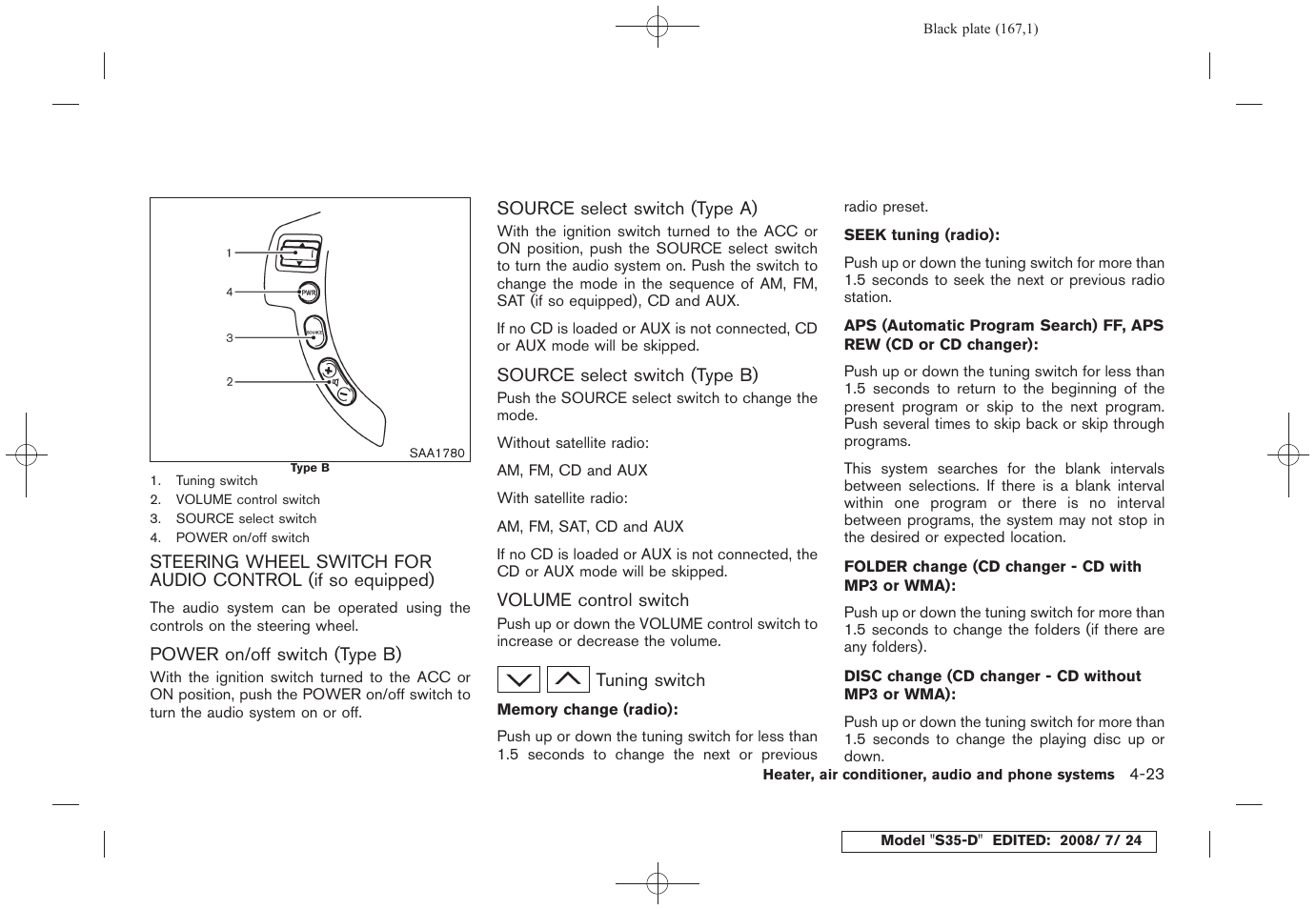 NISSAN 2009 Rogue User Manual | Page 169 / 316