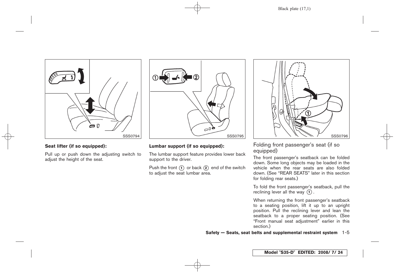 NISSAN 2009 Rogue User Manual | Page 18 / 316