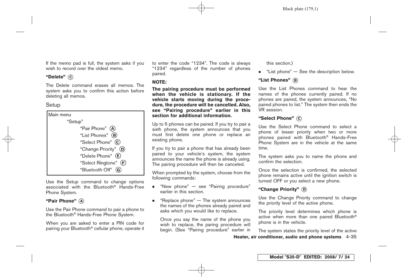 NISSAN 2009 Rogue User Manual | Page 181 / 316