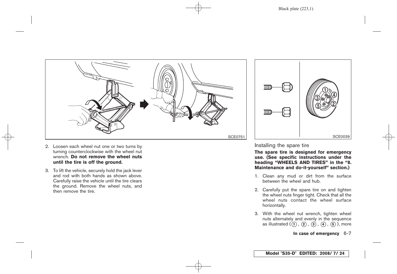 NISSAN 2009 Rogue User Manual | Page 225 / 316