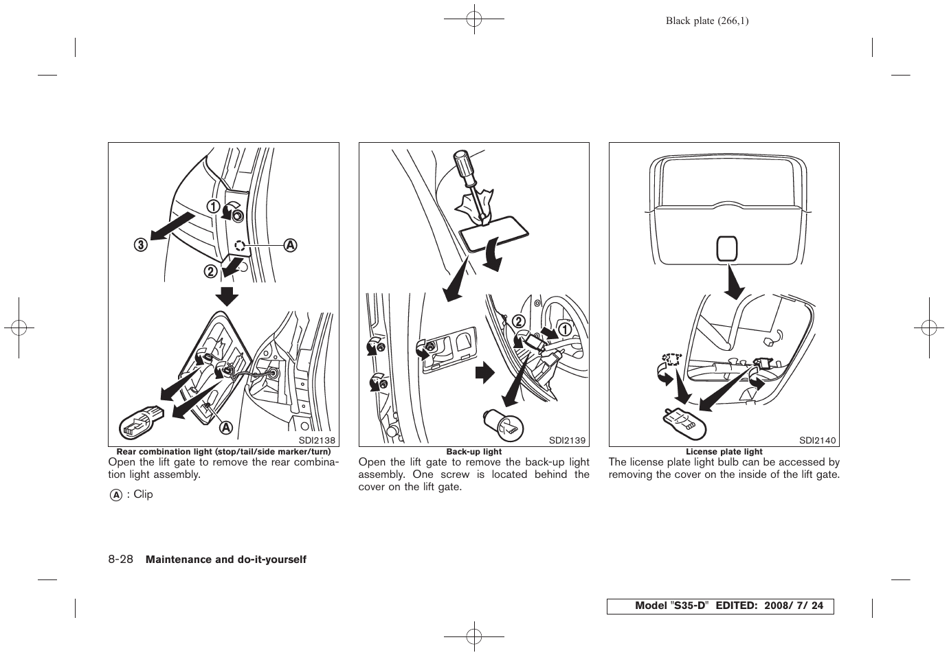 NISSAN 2009 Rogue User Manual | Page 268 / 316