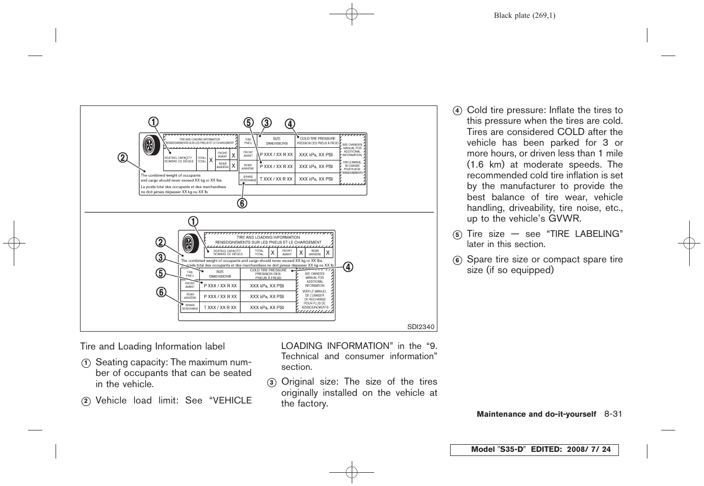 NISSAN 2009 Rogue User Manual | Page 271 / 316