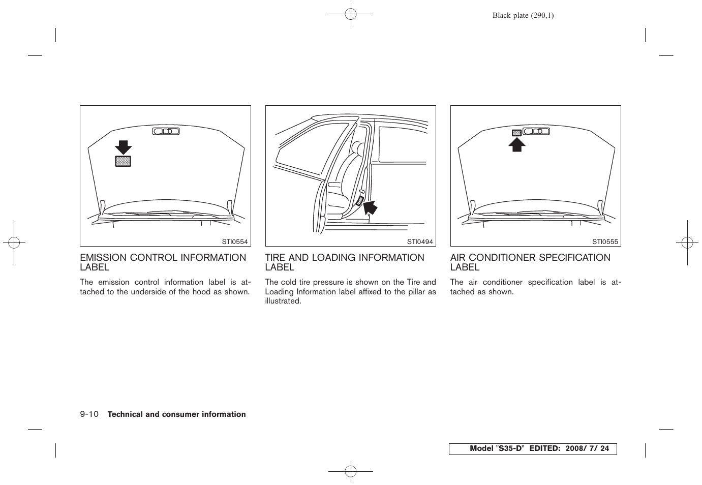 NISSAN 2009 Rogue User Manual | Page 290 / 316