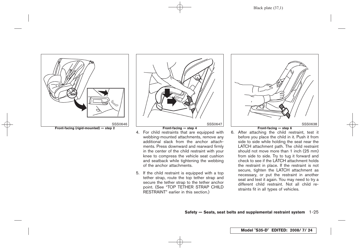 NISSAN 2009 Rogue User Manual | Page 38 / 316